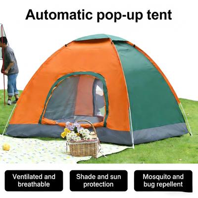 Pop-Up Tent Outdoor Luxury Style Simple Storage Instant Opening Automatic Fast Setup Tent for Camping and Outdoor Activities