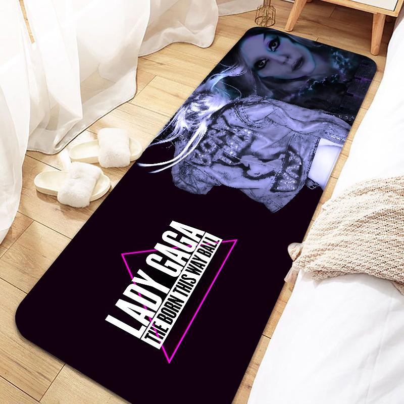 Singer Lady Gaga Door Mat Entrance Non-slip Doormat Washable Kitchen Carpet Living Room Hallway Rugs Bathroom Bath Door Mats