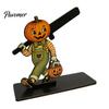 Wooden Roll Paper Stand Halloween Napkin Holder, Spooky Rustic Holder Towel for Home Kitchen Bathroom Countertop Dining Table Decor