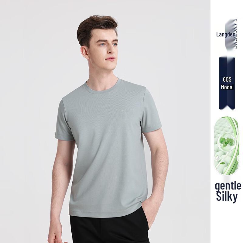 Lang Deng Men s Cooling Modal Blend Short-Sleeve T-Shirt L