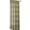 Green Plant Imitation Cotton Linen Semi-blackout Fringe Curtain American Style Country Retro Decorative Curtain Fabric Finished