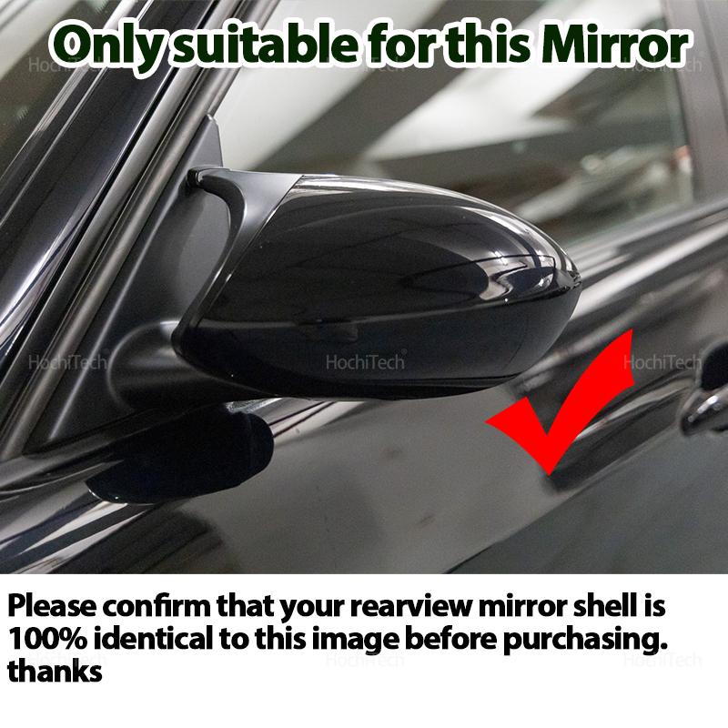 Replacement Car Side Door Rearview Side Mirror Cover Cap Parts Styling Bright Black for BMW E90 E92 E93 M3 1M
