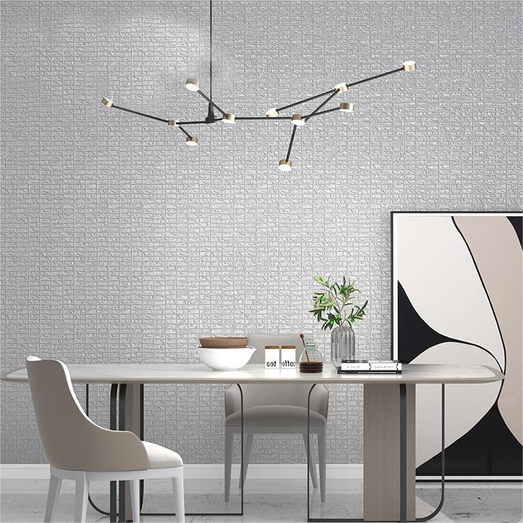 Minimalist 3D solid leather pattern wallpaper for living room, bedroom background wallpaper wall decorations living room