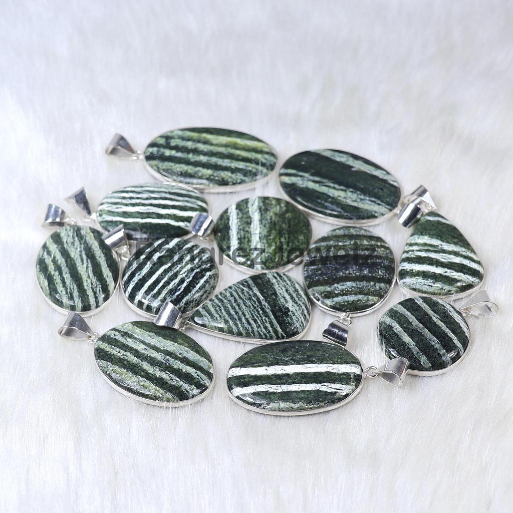 Swiss Opal Pendant Sterling Silver Pendant Bezel Pendant Green Swiss Opal Gemstone Pendant Handmade Pendant Swiss Opal Jewelry Brass Pendant Necklace