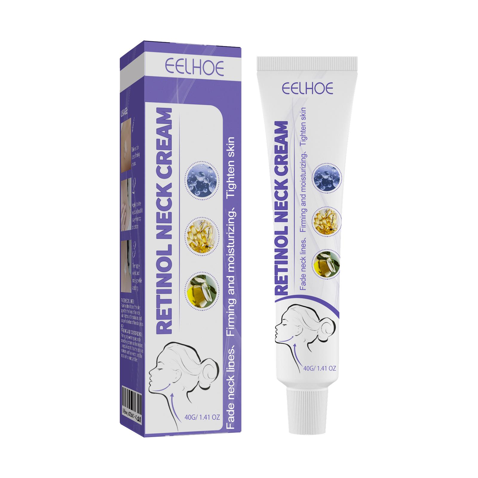 

EELHOE Retinol Neck Cream Fades Neck Lines Moisturizes Tightens Neck Balanced Skin Neck Massage Cream Versatile Adaptability 40G
