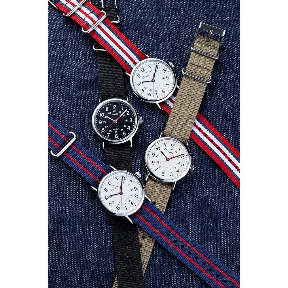 שעון קוורץ יוניסקס TIMEX Weekender T2N747 פליז [ייבוא מקביל]