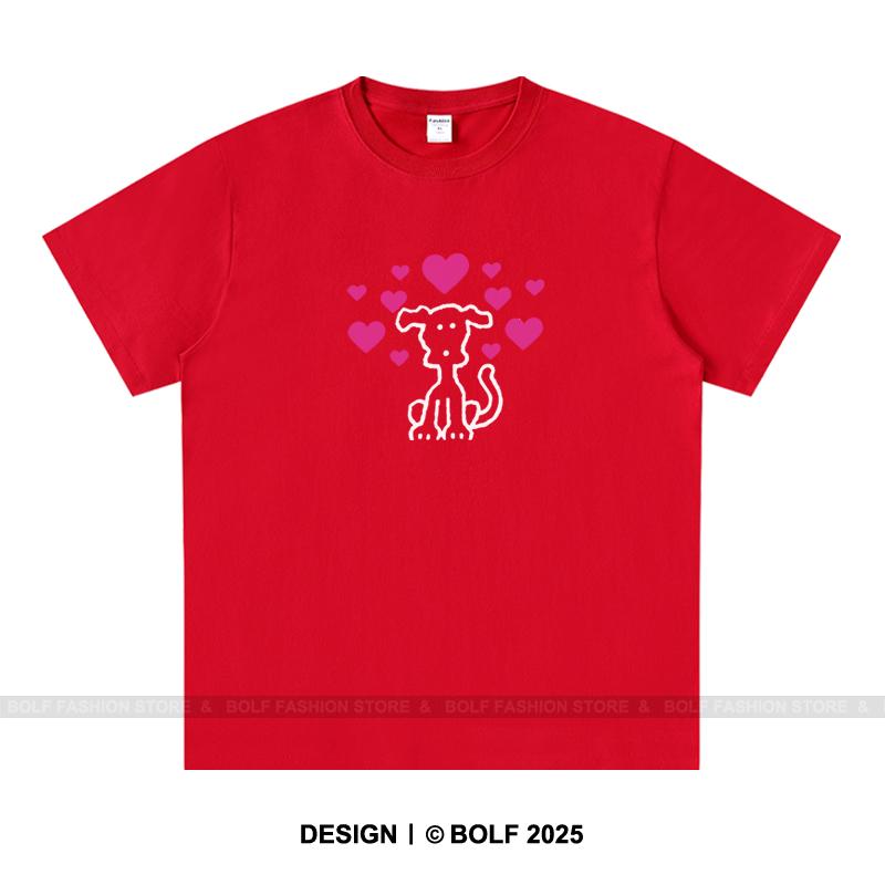 2025 New Simple Printed 100% Cotton Women's Oversized T-Shirt Loose Fit Graphic Tees Tops for Daily Wear