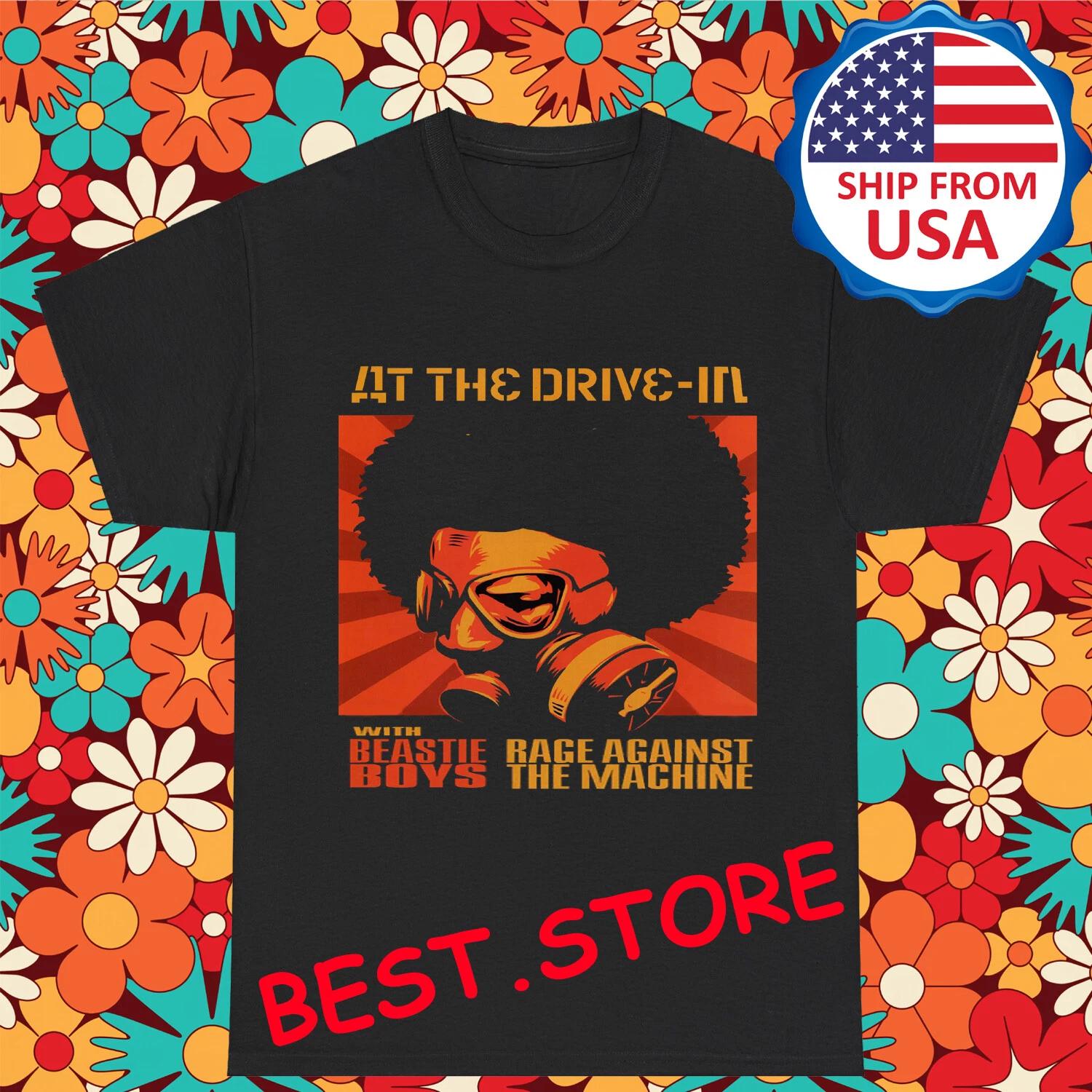 At The Drive-In With Beastie Boys RATM Men s Black Size S-5XL M