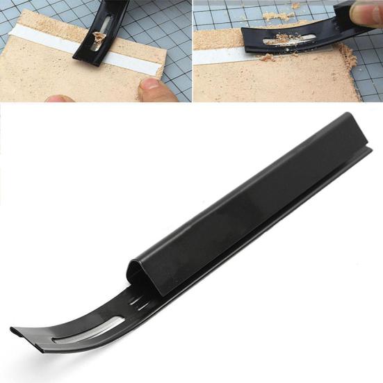 

DIY Safety Skiver Beveler Кожаное лезвие Ручной инструмент для резки кожи чёрный