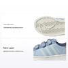 Originals Superstar Fabric Lightweight Comfortable Durable Shock Absorption Low-Top Kids Skate Shoes Kids Sneakers Blue IH3291