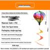 Rainbow Hot Air Balloon Wind Spinner: Rotating Seven-Color Garden Pinwheel with Sequins for Outdoor Decoration