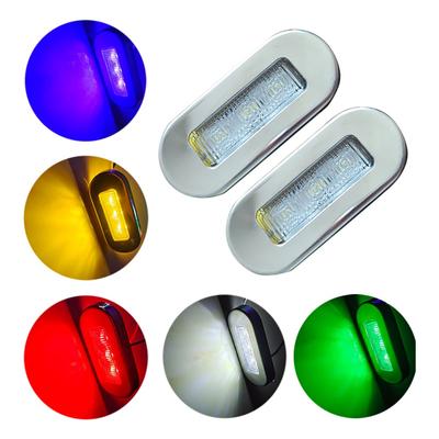 DC 12V RV Marine Boat Transom LED Stern Light Cold White LED Tail Lamp Turn Signal Lighting Boat Light Yacht Accessory
