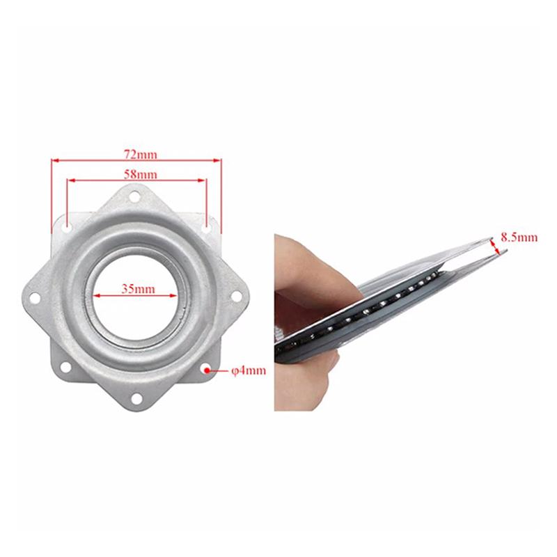 3'' Small Exhibition Turntable Bearing Swivel Plate Lazy Susan Great For Mechanical Projects Hardware Fitting