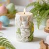 Kaninchen Kerzen Silikonform Umweltfreundliche Kaninchen Relief Bastelformen Blume Harzform Kindliche Osterkerzenform