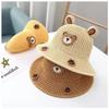2--8 Years Old Children Cute Visor Hat Big Brim Summer Boys Hat Beach Girls Bucket Hat Straw Hat