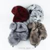 Imitation Mink Fur Thunderbolt Hat Men and Women Winter Thickened Long Plush Outdoor Warm Ear Protection Hat Big Head Circumference