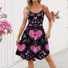 Women's  Print Sexy Off-The-Shoulder Punk Vintage Dress