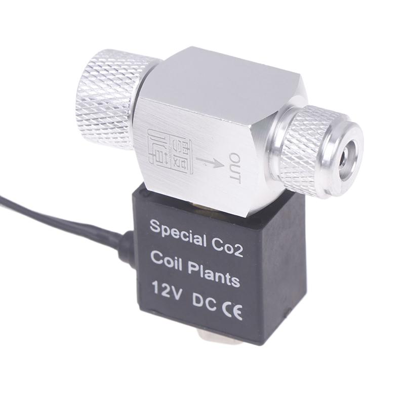 Aquarium Co2 Solenoid Valve Regulator 110V-220V Low Temperature Co2 Aquarium Fish Tank Electric Magnetic Valve Eu Us Dc12V
