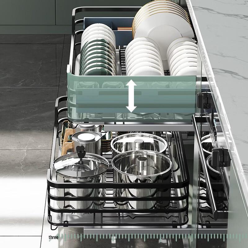 Handun Stainless Steel Double-Layer Kitchen Dish Rack