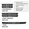 High-quality Carbon Fiber Car Door Sill Protector Strip Decorative Sticker Accessories For Lada Niva Priora 4x4 Urban Vesta PP33