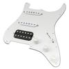 Musiclily Pro SSH Stratocaster Prewired Pickguard for ST Stratocaster Electric Guitar with Artec Alnico 5 Set Pickups, White, 3-Piece