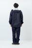 Winter Cherry Men's Defend Rainsuit, Waterproof Rainwear Set with Fully Mesh Lining, Navy, Size LL