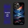 Leuchtende Anti-Rutsch-Handyhülle für iPhone 16 Pro Max & Huawei bei eingehendem Anruf - Soundaktiviert, Verschleißfest, Siebenfarbiger Schutz.