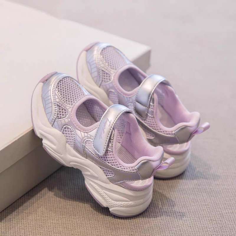 Girls bag head sandals 2025 summer new children's net shoes girls sports shoes boys hollow mesh casual shoes