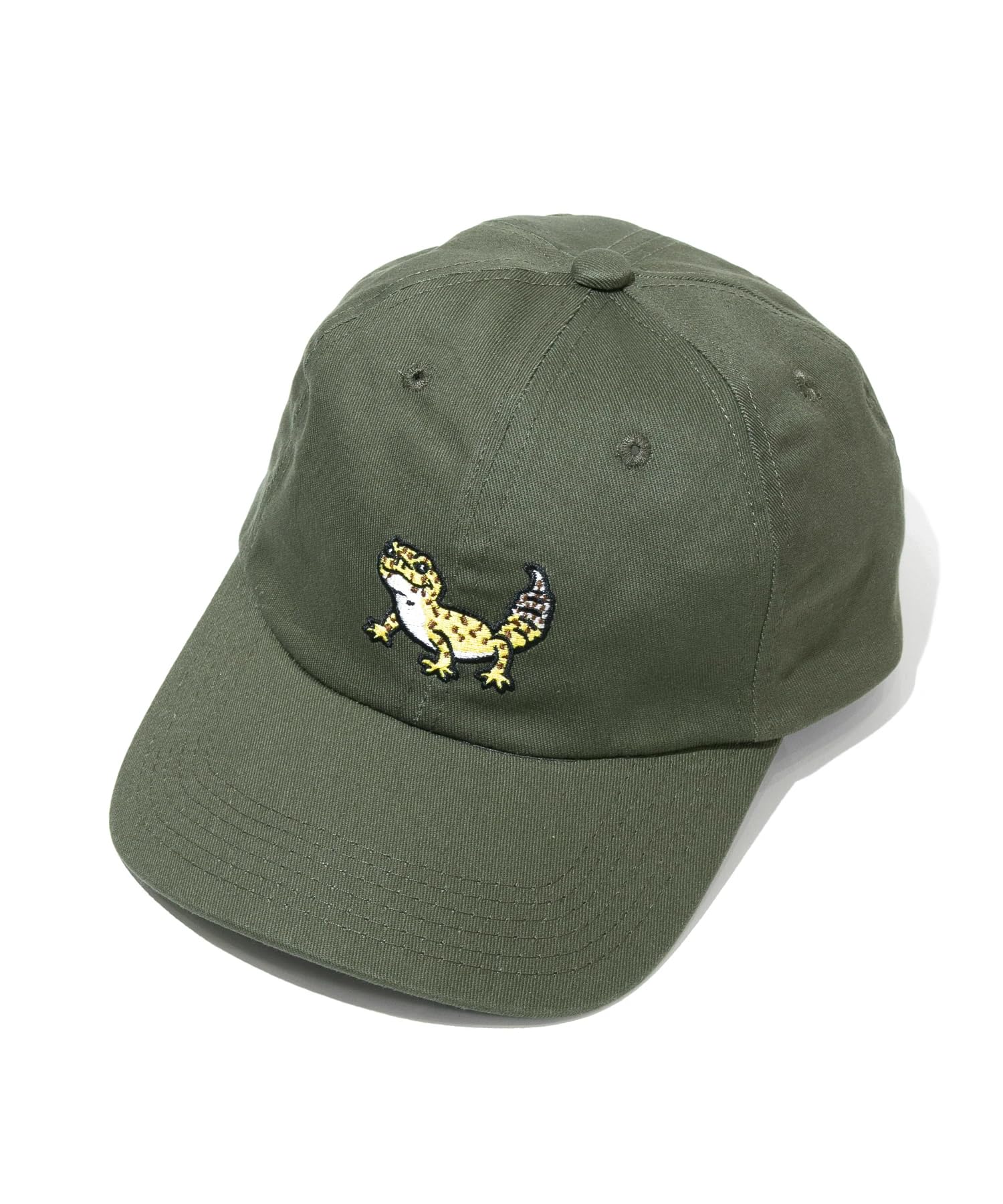 

[go slow caravan] 342902 Твиловая вышитая бейсболка Мохово-зеленый Свободный размер