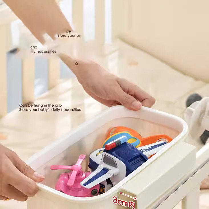 Bedside Hanging Basket Bedside Storage Rack Baby Crib Hanging Diaper Storage Box Non Mountable Upper Bunk Student Dormitory