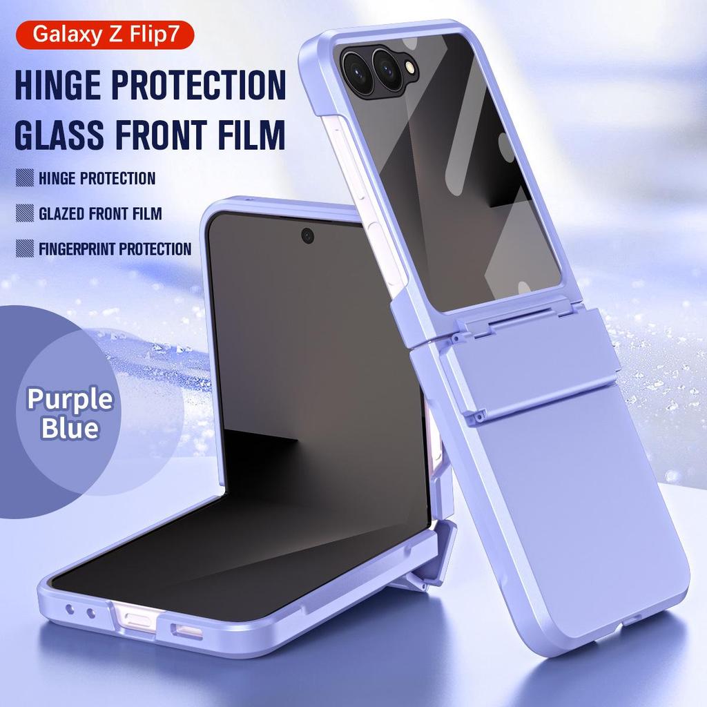 Samsung Z Flip 8 Hinged Phone Case with Integrated Full Coverage Protection for Flip 7/6