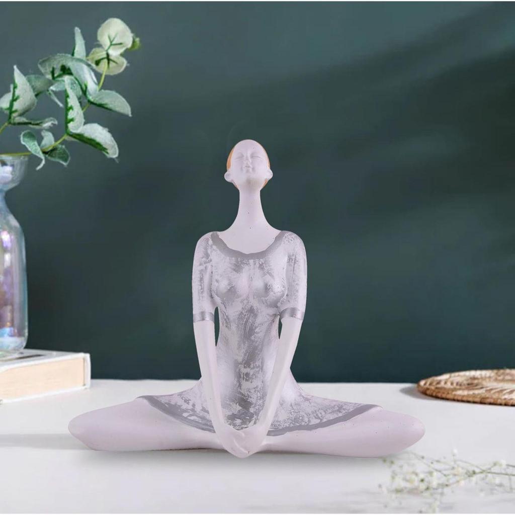 Yoga Lady Home & Office Decor Showpiece