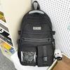 Schoolbag Retro Tooling Large-capacity Schoolbag Female Korean Version High School Student Junior High School Student Contrasting Color Backpack Male