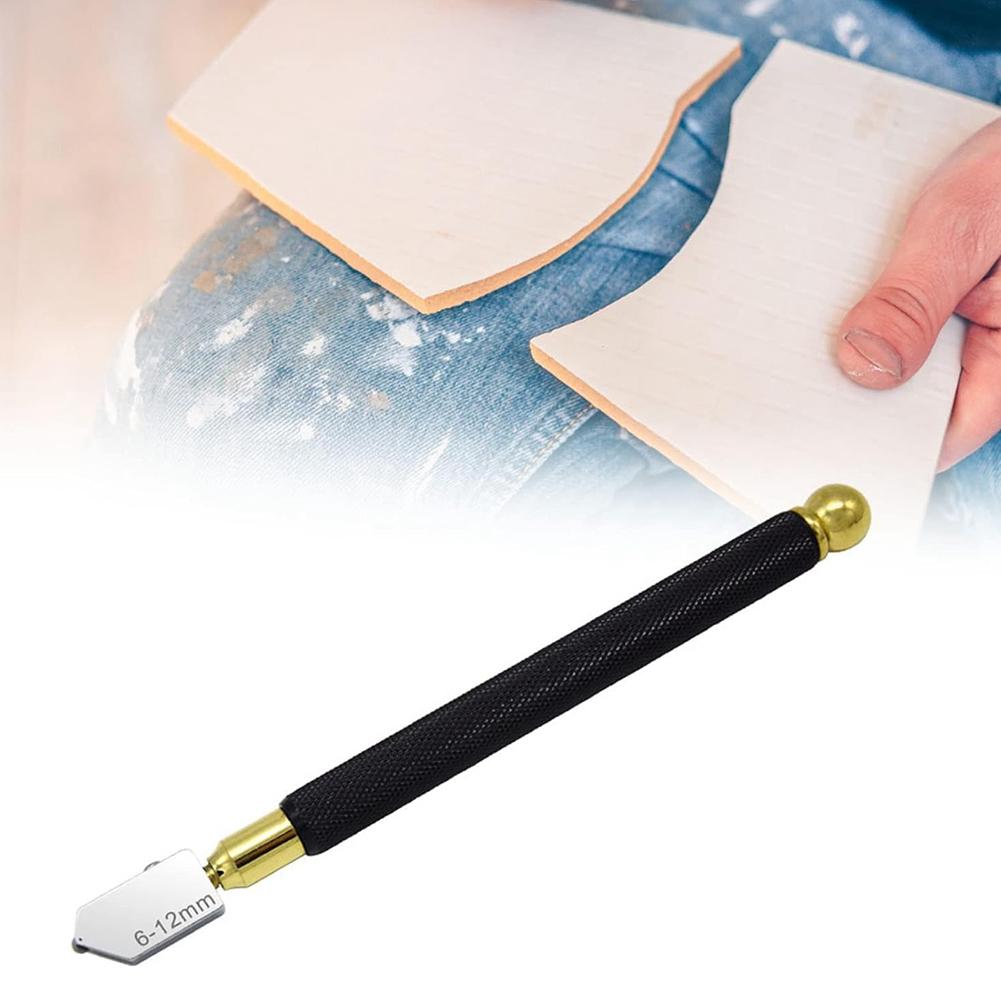 A84E-1 Set Glass Cutter, Alloy Incisive Professional Glass Cutting Tool With 3 Cutter Heads Marking Pen
