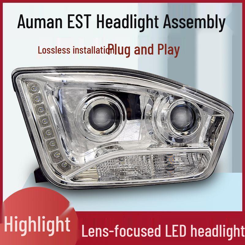 

Foton Auman EST LED Headlight: Dual-Lens, 4 Low Beams, 6 High Beams, 1-Year Warranty Upgrade. Left
