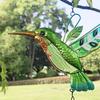 Wind Chimes for Outside Stained Glass Hummingbird/Dragonfly Wind Bell Hanging Ornament for Garden Patio Balcony Yard Window Decor Gifts for Women Mom