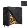 Firewood Storage Cover Oxford Fabric Waterproof Firewood Rack Cover Adjustable Outdoor Supplies Weather Resistant Protection