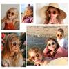 Children's Colors Cartoon Bear Shape Fashion Round Sunglasses Boys Girls Vintage Sunglasses UV Protection Classic Kids Eyewear