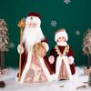 30/40cm Santa Claus Decoration Christmas Tree Ornaments Santa Claus Doll Grandpa and Grandma New Year Home Decoration Happy NewYear