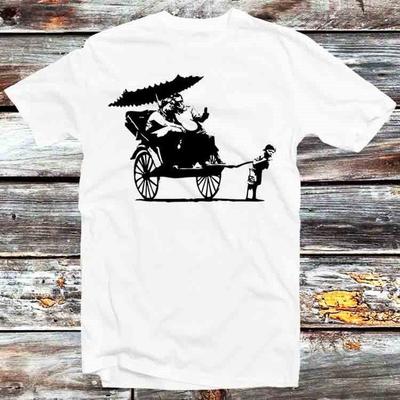 230 Gsm 100% Cotton Banksy Third World Tourism T Shirt Vintage Retro Gift Mens Womens Unisex Cartoon Anime Top Tee B1233