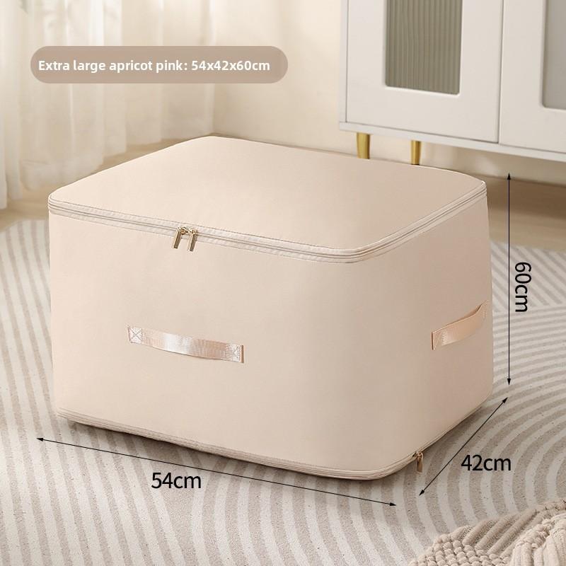 Cotton Quilt Storage Bag With Compression Design For Travel And Bedroom Organization