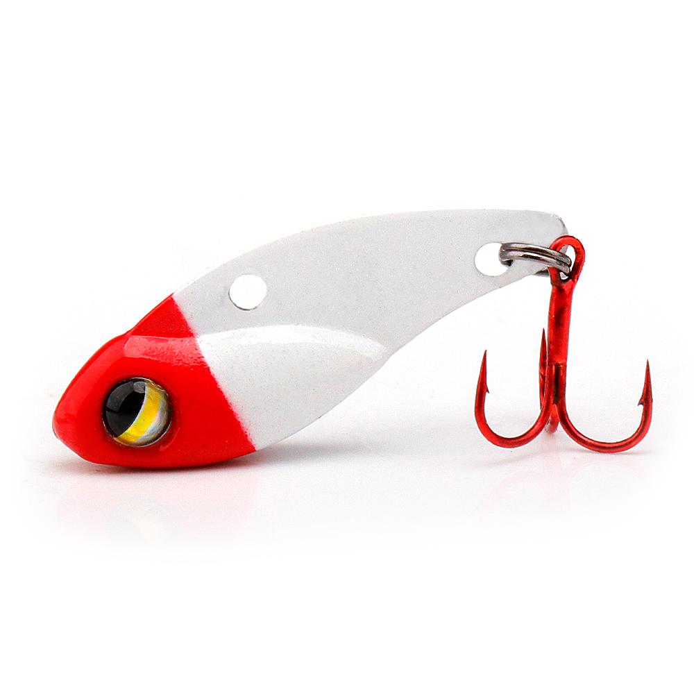 Mini Jigging Fishing Lure 25mm 3g Micro Metal VIB Sinking Cicada Wobblers Spoon Artificial Bait With Single Hook Tackle