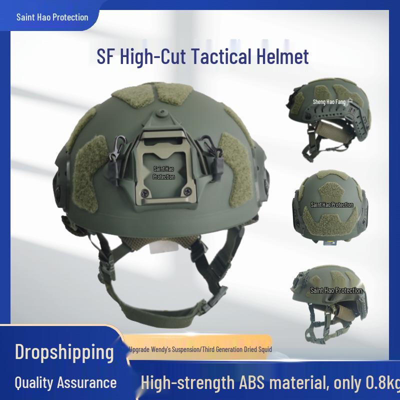 FAST SF Tactical Helmet with Lightweight ABS and Wendy Sponge Suspension SF