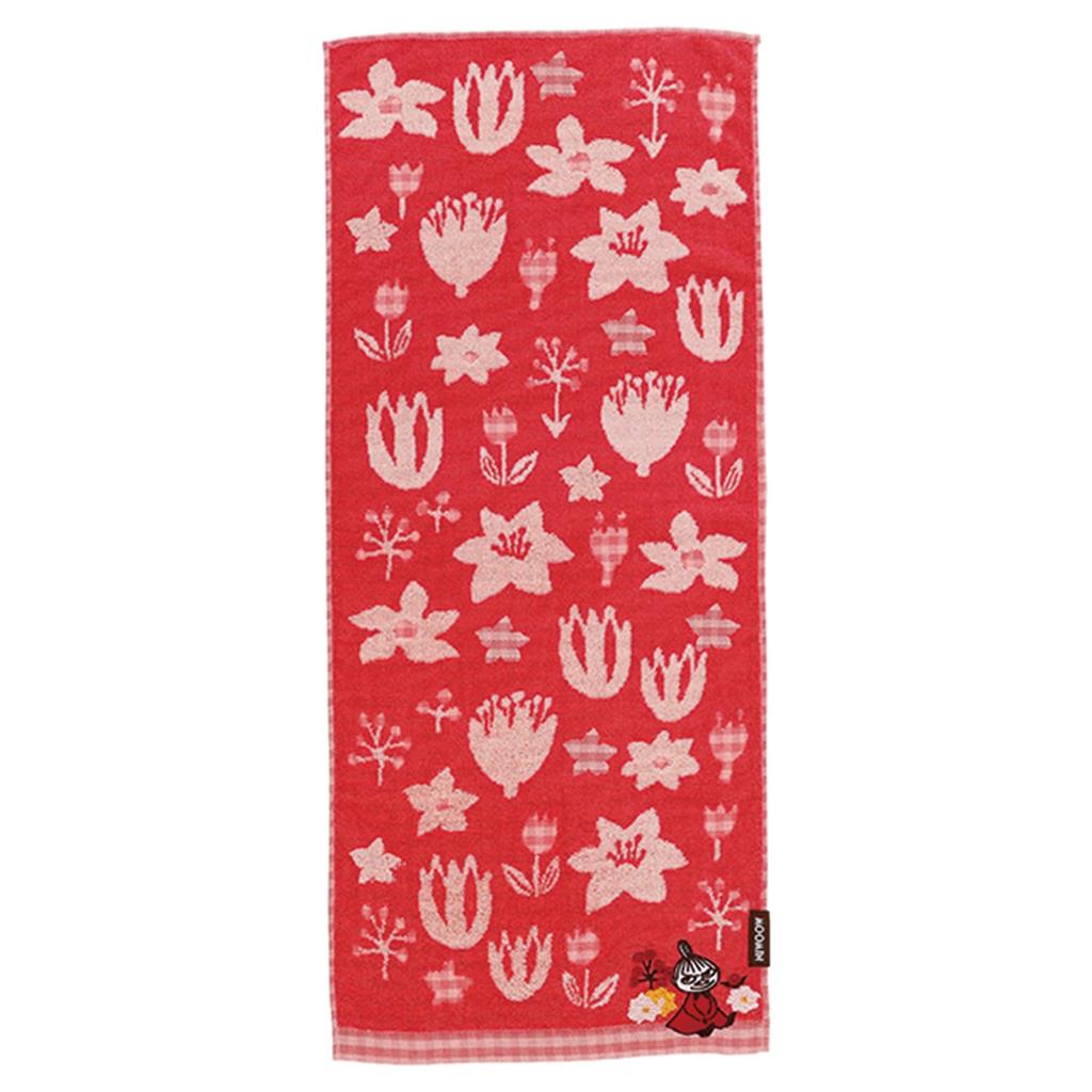Marushin Moomin Face Little My and Nordic Moomin Valley Stylish and Face Bath Long 1405047200 Towel, Flowers, Design, Cute, Towel, Towel, Cotton,