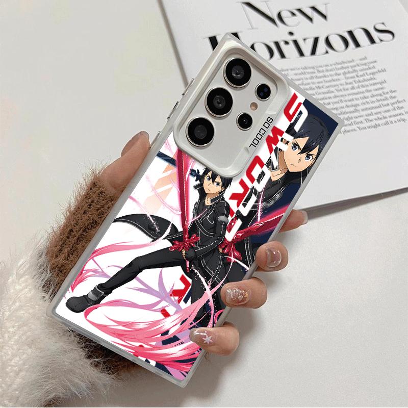 

Anime Sword Art Online SAO Soft Phone Case for Samsung Galaxy S24 S25 FE S26 Edge S23 Ultra S22 Plus S21 + Shockproof Cover Back Samsung S24 FE