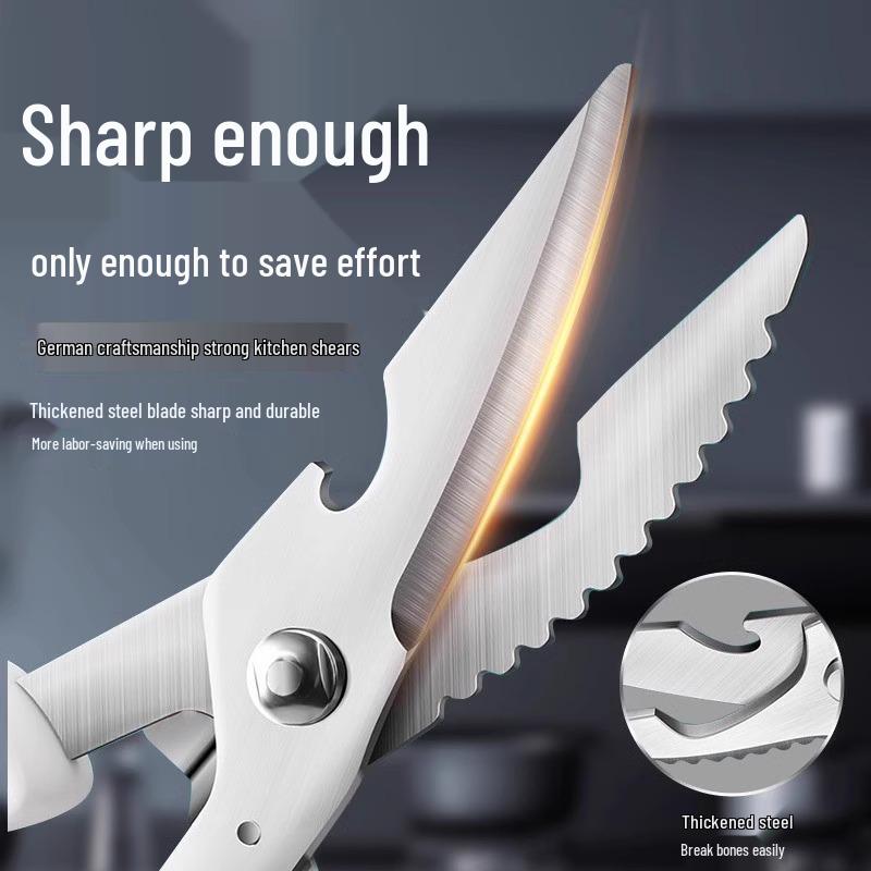 Kitchen Strong Stainless Steel Multi-Functional Bone Cutting Knives & Scissors