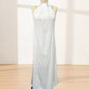 Rochie Maxi de Vară pentru Femei Fără Mâneci cu Gât pe Gât A-line Lungă Casual Fluidă pentru Plajă Vacanță Rochie de Soare
