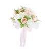Wedding Bride Bouquet Artificial Rose Flower Bunch for Holiday Wedding Decor