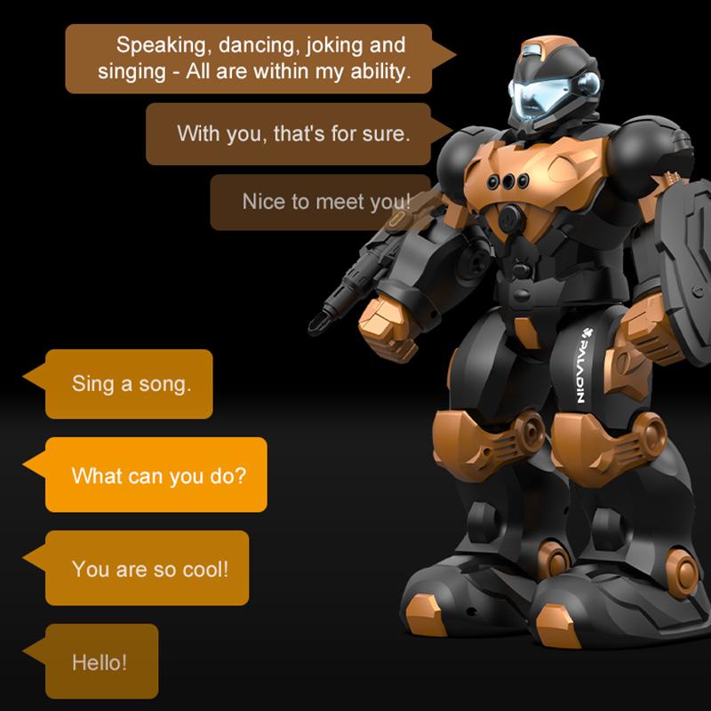 2.4G Rc Smart Intelligent Voice Robot Programming Dialogue Robotic Toys with Led Light Singing and Dancing Electric Model Toys
