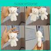 Charming Cartoon Bear Plush Keychain Mini Figure Gift Backpack Ornament